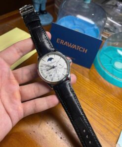 Dây đồng hồ Jeager-LeCoultre da cá sấu đen size 21