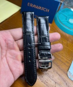 Dây đồng hồ Jeager-LeCoultre da cá sấu đen size 21Dây đồng hồ Jeager-LeCoultre da cá sấu đen size 21