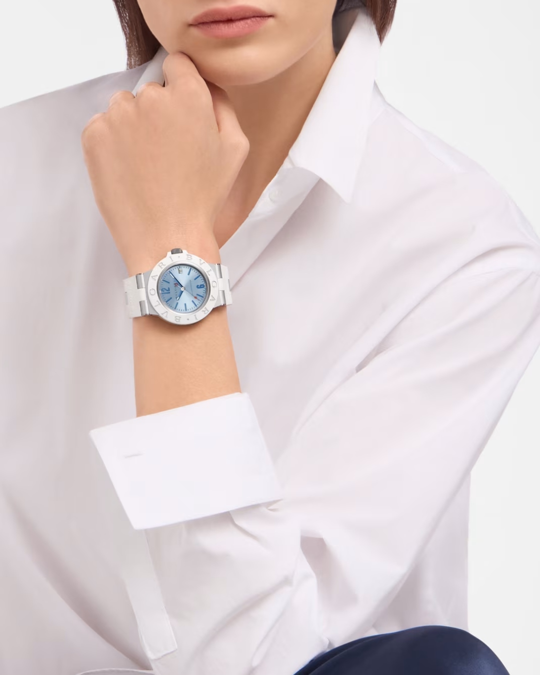 Bulgari mở rộng bộ sưu tập Aluminium với hai phiên bản mới cho mùa hè 11 Bulgari 2026 Bvlgari Bvlgari Aluminium Blue 104309 011
