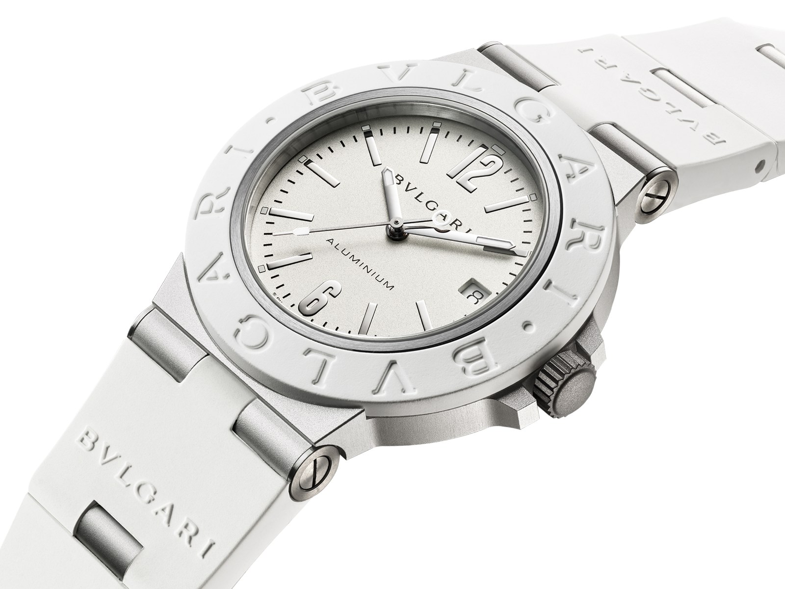 Bulgari mở rộng bộ sưu tập Aluminium với hai phiên bản mới cho mùa hè 2 Bulgari 2026 Bvlgari Bvlgari Aluminium White 104335 002