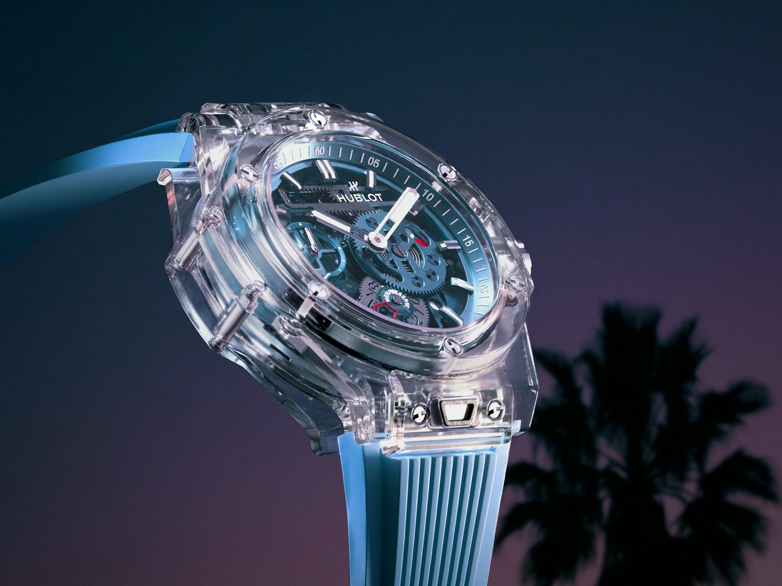 Hublot Big Bang Sapphire Sky Blue với vỏ sapphire và bộ máy Meca-10