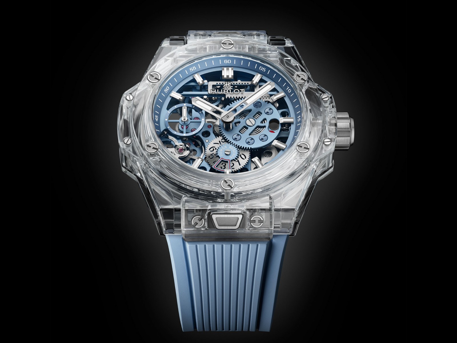 Hublot Big Bang Sapphire Sky Blue với vỏ sapphire và bộ máy Meca-10