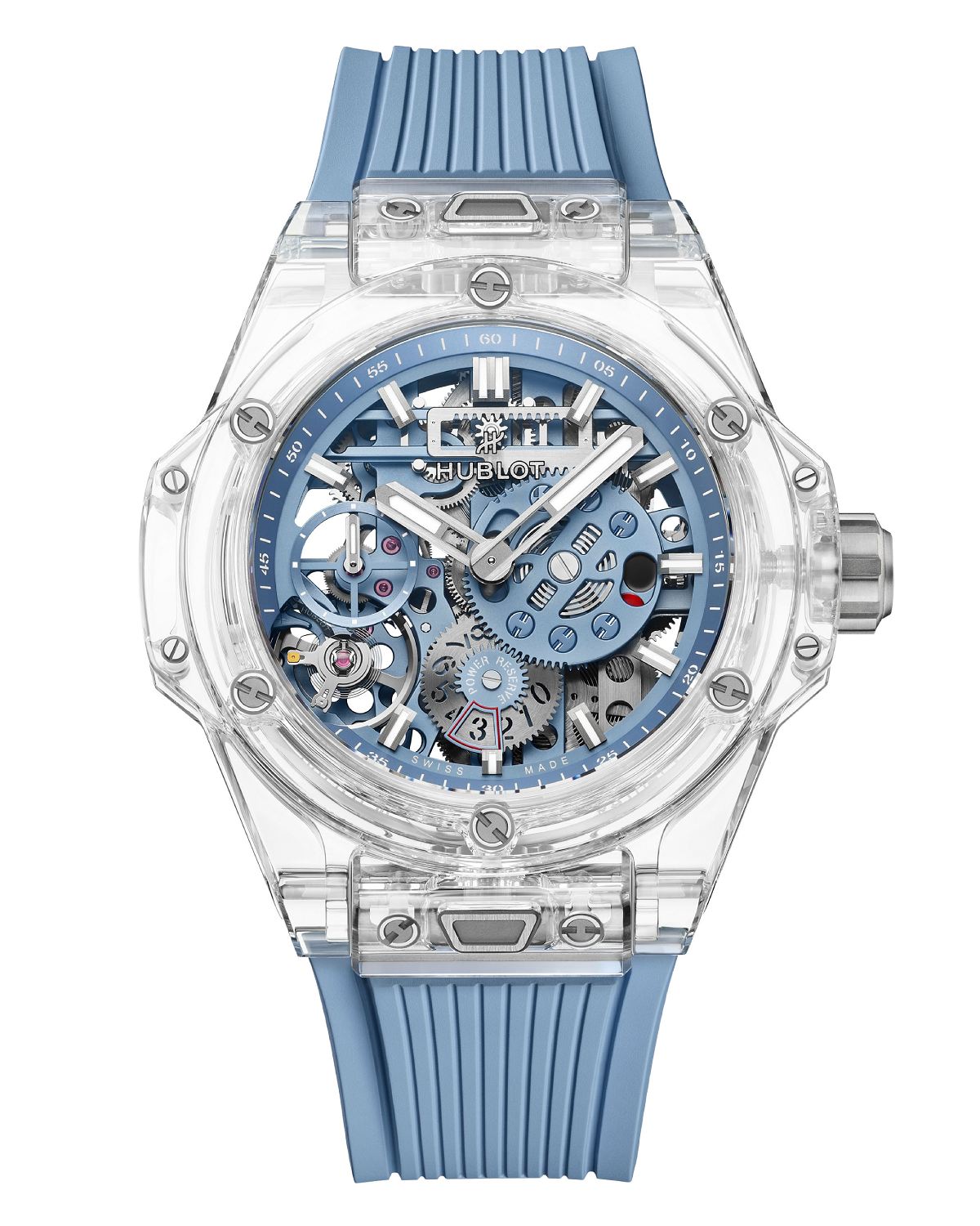 Hublot Big Bang Sapphire Sky Blue với vỏ sapphire và bộ máy Meca-10