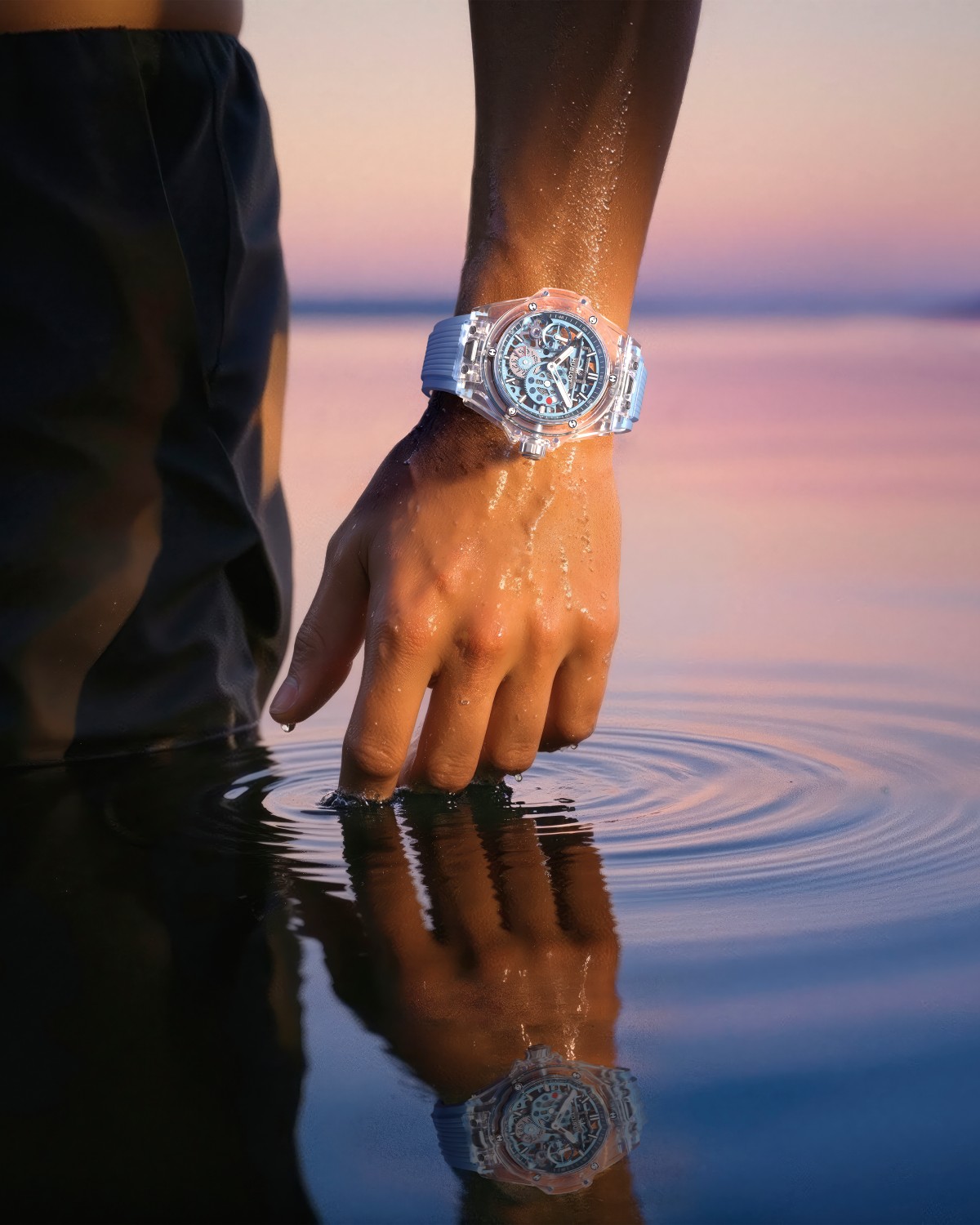 Hublot Big Bang Sapphire Sky Blue với vỏ sapphire và bộ máy Meca-10