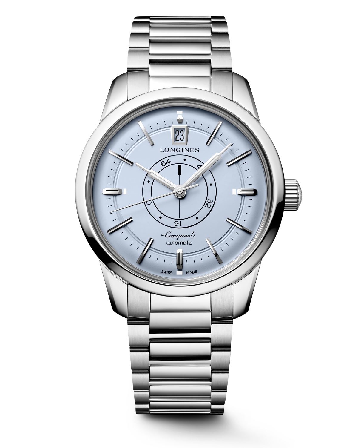 Longines ra mắt mẫu Conquest Heritage Central Power Reserve màu xanh nhạt mới 4 Longines ra mắt mẫu Conquest Heritage Central Power Reserve màu xanh nhạt mới