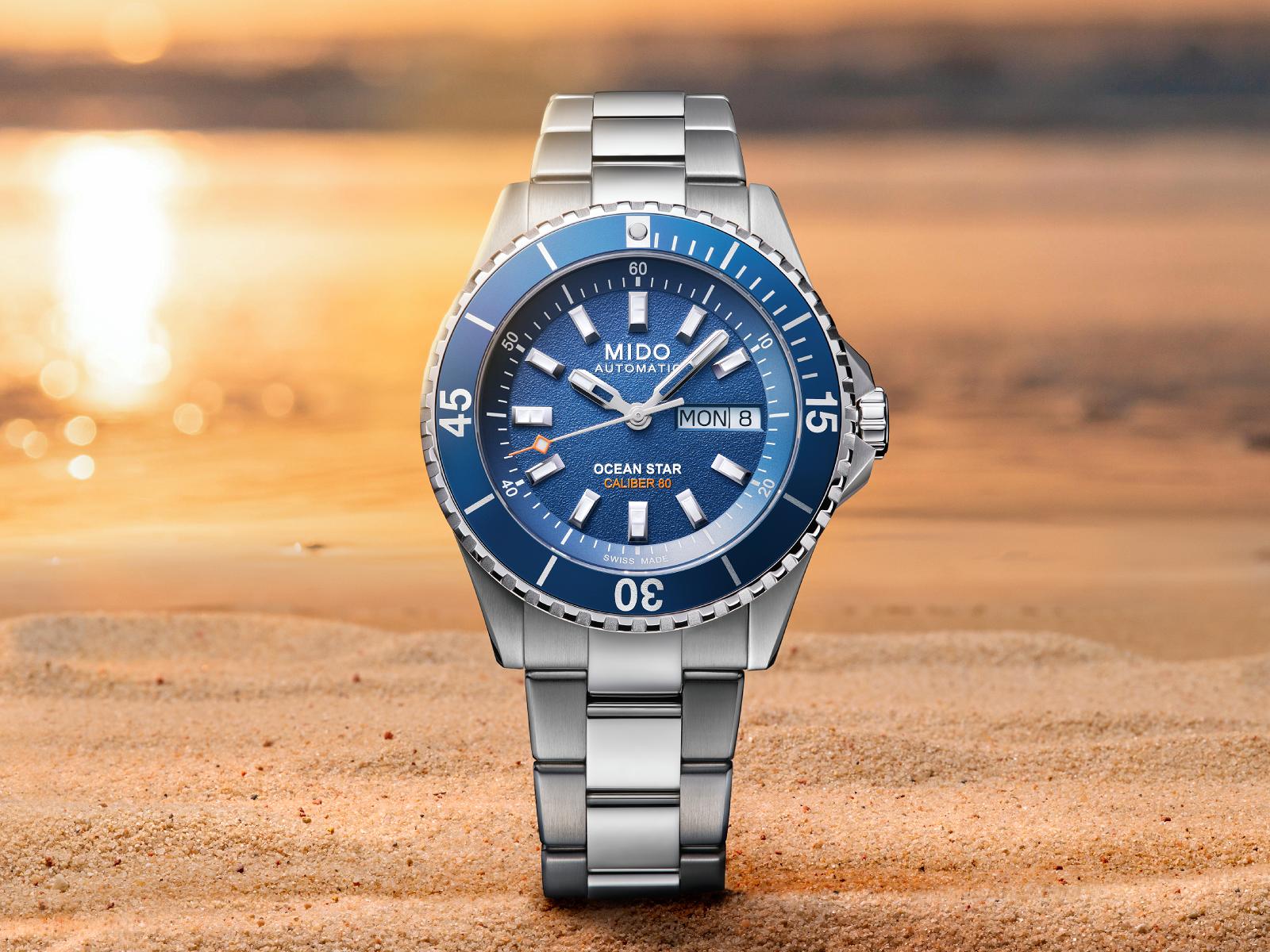 Mido Ocean Star 200 41 mm ra mắt mặt số xanh mới