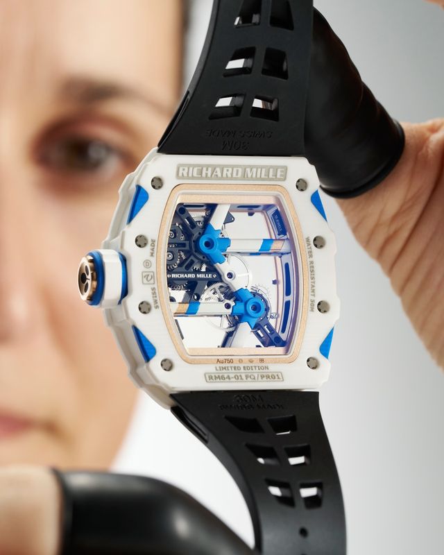Richard Mille RM 64-01 Tourbillon Colnago tôn vinh tinh hoa kỹ thuật xe đạp Ý