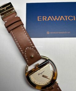 Dây đồng hồ Salvatore Ferragamo màu nâu