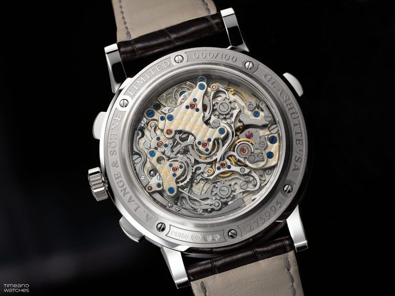 A. Lange & Söhne Triple Split trở lại với phiên bản vỏ bạch kim