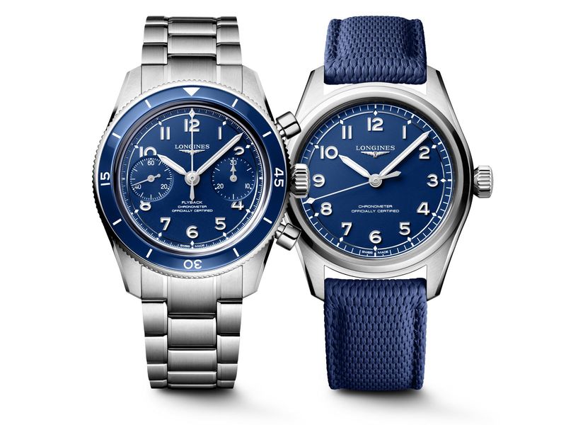 Longines Spirit Pilot và Spirit Pilot Flyback ra mắt các phiên bản xanh lam mới 1 Longines Spirit Pilot và Spirit Pilot Flyback ra mắt các phiên bản xanh lam mới