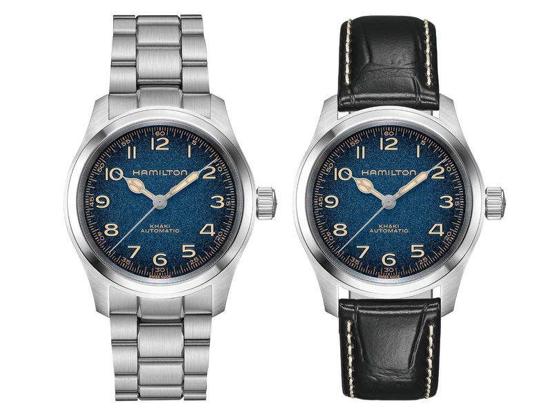 Hamilton mang đến cho Khaki Field Murph 38 mm mặt số xanh lam đậm