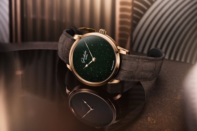 Glashütte Original Senator Aventurine: Hai phiên bản xanh lá Art Nouveau và xanh dương Art Déco 2 Glashütte Original Senator Aventurine: Hai phiên bản xanh lá Art Nouveau và xanh dương Art Déco