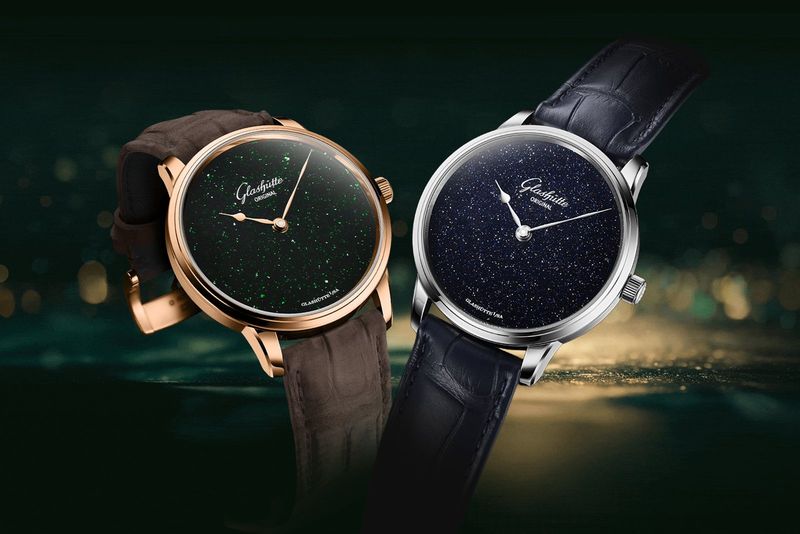 Glashütte Original Senator Aventurine: Hai phiên bản xanh lá Art Nouveau và xanh dương Art Déco