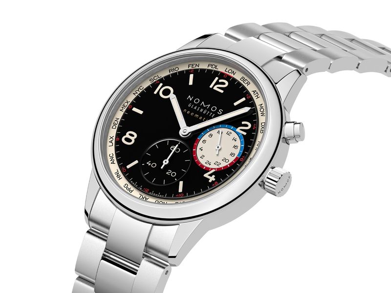 Nomos Glashütte ra mắt Club Sport neomatik Worldtimer dark – Đồng hồ Worldtimer phủ dạ quang toàn diện