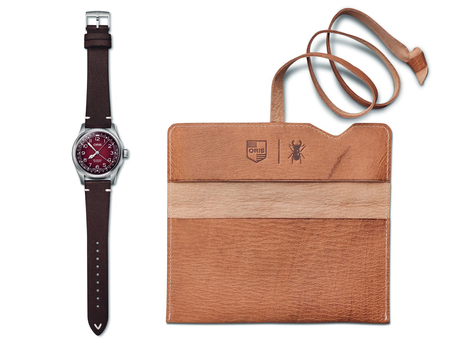 Oris x Cervo Volante khoác lên Big Crown Pointer Date sắc burgundy đậm chất mùa thu