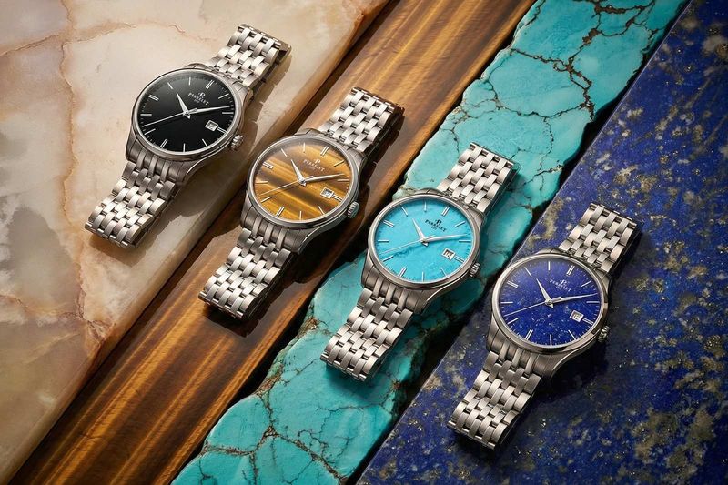 Perrelet mở rộng bộ sưu tập Weekend với bốn mặt đồng hồ bằng đá tự nhiên