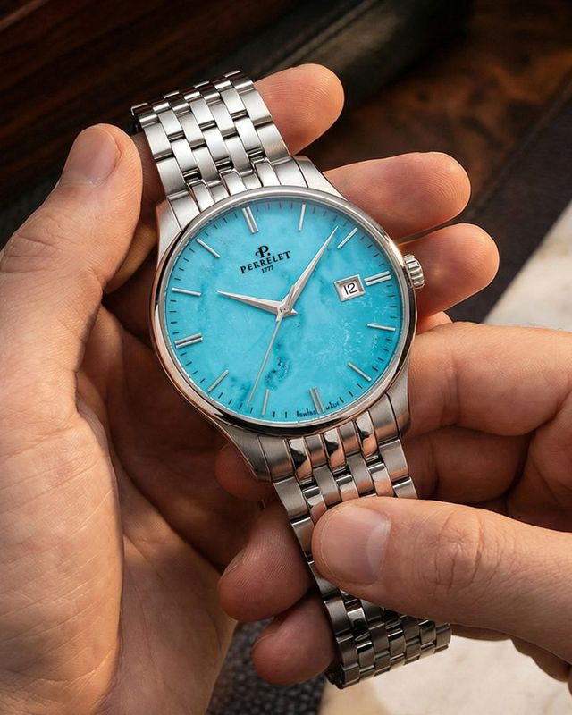 Perrelet mở rộng bộ sưu tập Weekend với bốn mặt đồng hồ bằng đá tự nhiên