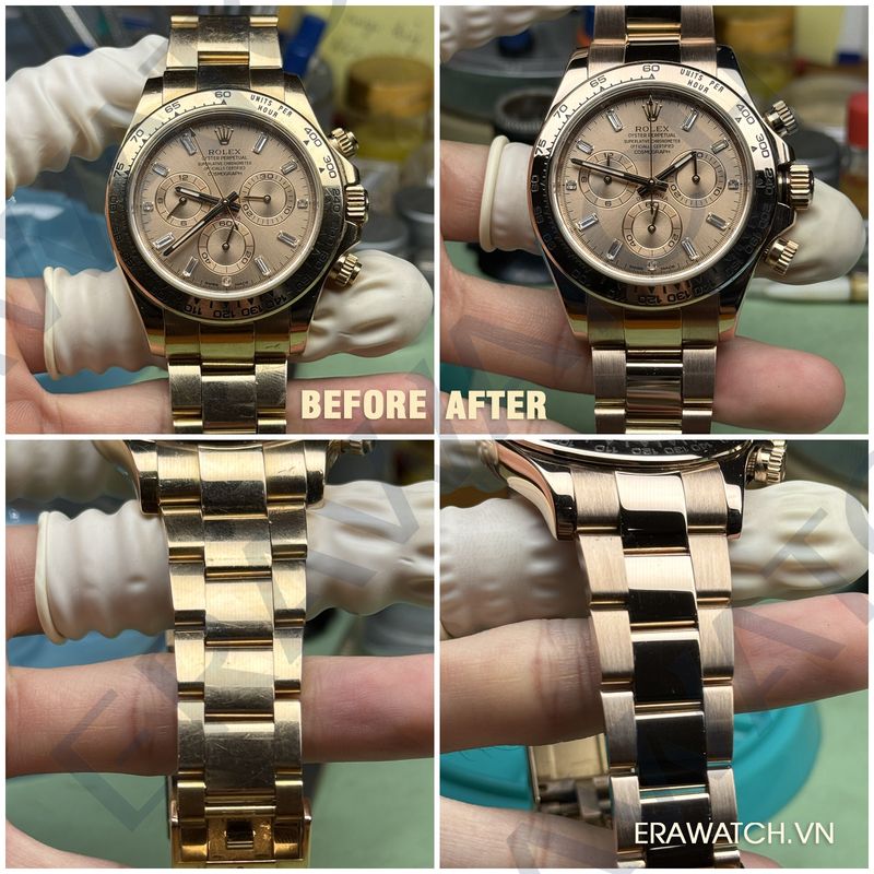 đánh bóng đồng hồ Rolex